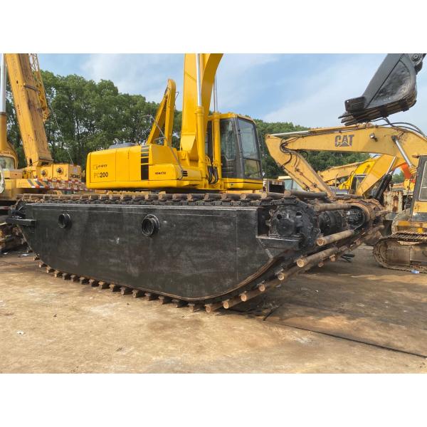 Directly Crawlerl Excavator Japan Long Boom Amphibious Pontoon Used Digger PC200 PC60