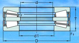 353106 C 353106 D Thrust Tapered Roller Bearing Double Direction Large Size