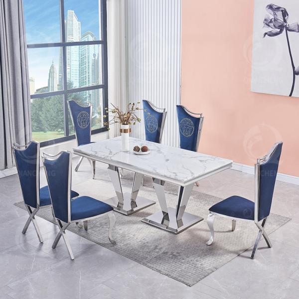 180cm Stainless Steel Dining Table