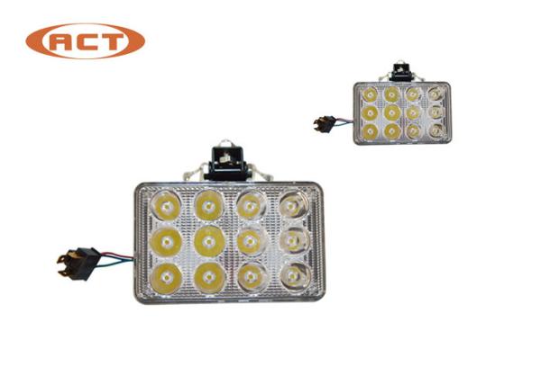 Energy Saving Square LED Lights For Excavator / Offroad Truck Fog Light