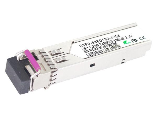 1.25gtx/1.25grx 20km Tx1490nm/Rx1310nm Fibra Óptica SFP Transceptor Modulo de Aço para SMF