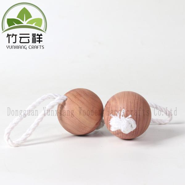 Solid Wood Christmas Decoration Beads Wall Hanging Eco-friendly