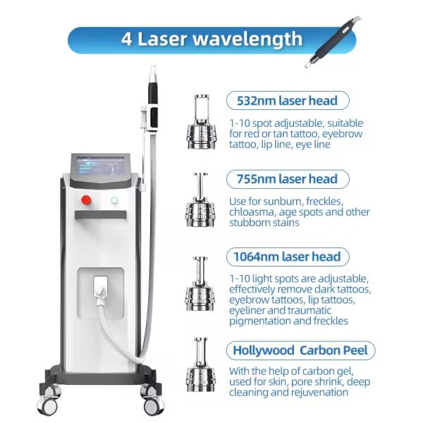 AS41 High Quality Honeycomb 1200w Power Nd Yag Solid State Laser Tattoo Removal Machine