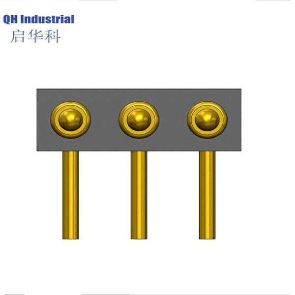 3Pin Peru Ce Standard Intercom Connector Magnetic Dc Power Charger Connector spring loaded pin Connector For Smart Watch