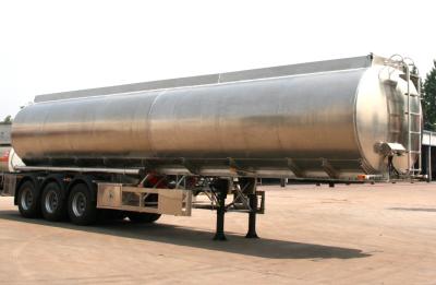 Grande reboque do transporte do tanque de óleo da palma do caminhão de entrega do combustível 45.000 litros de 35 toneladas