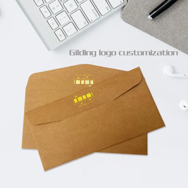 Vintage Brown Ironed Gold  Kraft Paper Envelope Kraft Envelope Seed