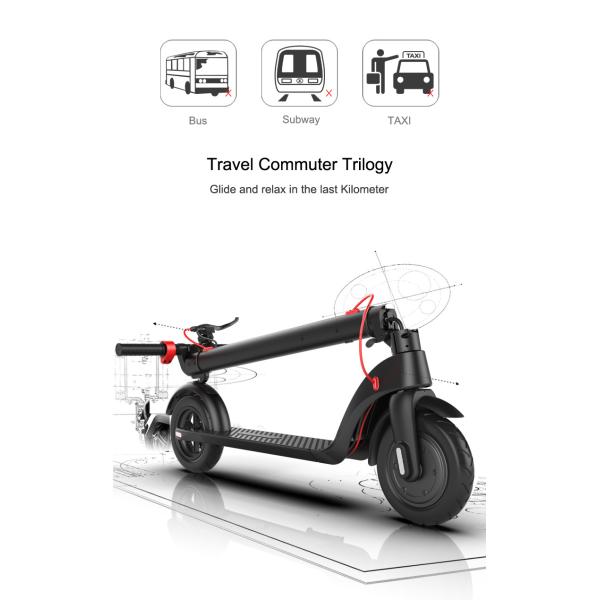 Triple Brake Original E Scooter , Folding 2 Wheel Standing Scooter 250w 36v