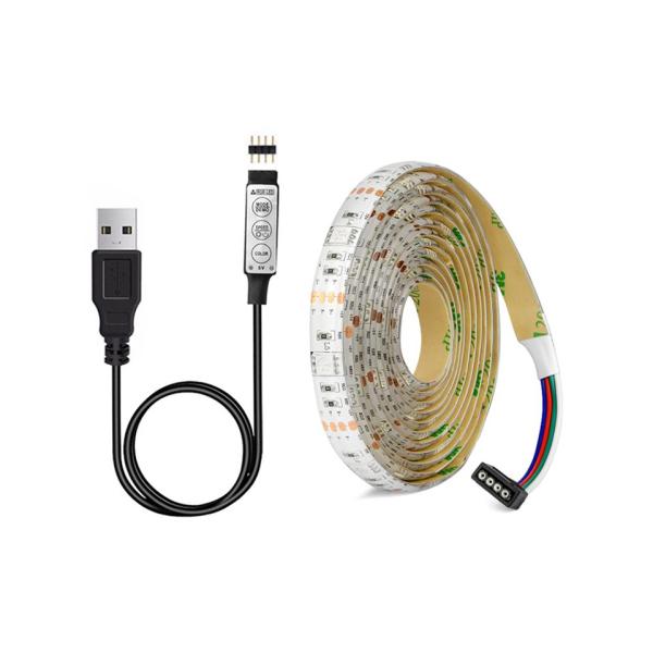 5В USB 5050 самоклеящаяся светодиодная лента RGB 5000 мм адресной светодиодной ленты