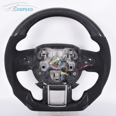 Black Leather Alcantara Land Rover Steering Wheel Ring Defender 90 Removable
