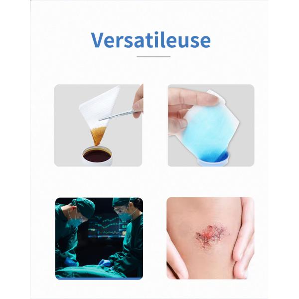 Sterile Non-woven Paraffin Gauze Gauze Dressing Pad Fabric Personal Care 10cmx10cm Burn Care 30g CF4404 10*10/7.5*7.5/5*5cm