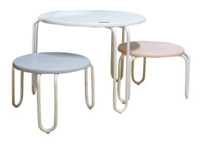 MDF Top Metal Legs Assemble 40kg Children Table And Chairs Set