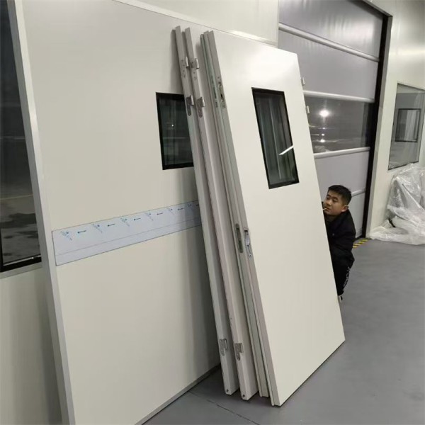 900*2100 Modern Cleanroom School Thermal Insulation Side Opening Swing Steel Doors