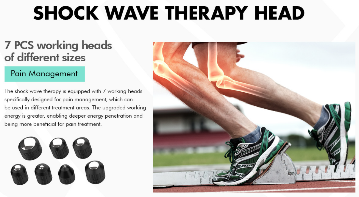 2Handles Reducing Inflammation Pain relief Ultrasound Ballistic Pneumatic Shockwave Therapy Device
