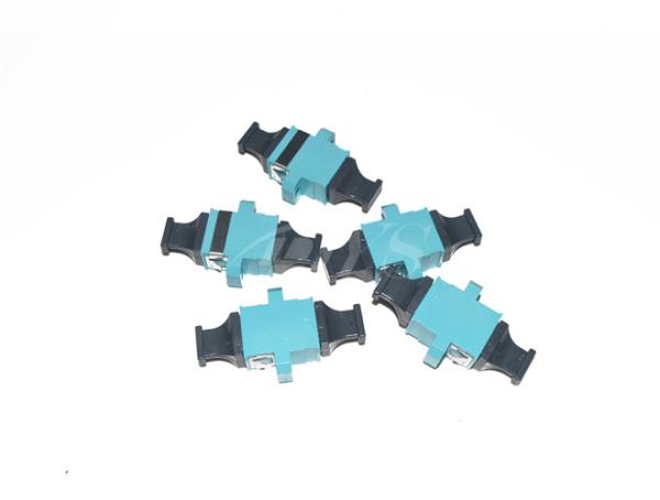 MTP Adapter  KeyUp-KeyDown Fiber Optic Adapter Aqua  with flange High Size Precision