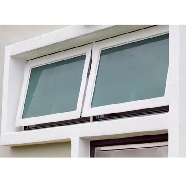 Top Chinese Awning Windows with Double Glass and FiberGlass Screen Netting Material