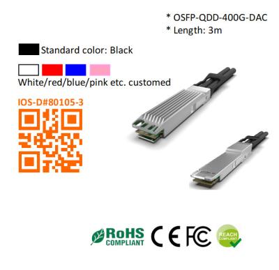 Les câbles de type 400G OSFP56 à QSFPDD (câble d'attache directe)