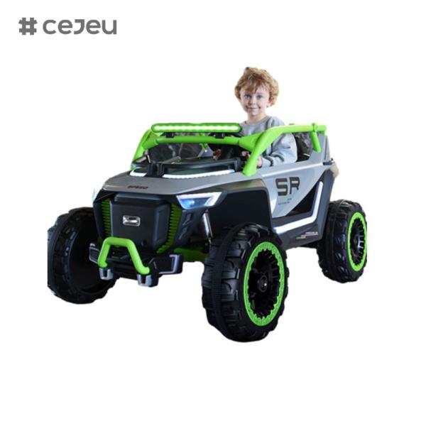 CJ-8809 Seater Kids Ride on UTV Car, with12V7AH*1 4x390 Motor,2.4G RC,Leather seat,music,LED,Bluetooth,USB