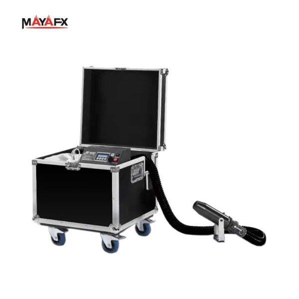 Separated Snow Jet Machine with DMX512/RF Remote Control for Biodegradable Snowflakes and HEPA-Filtered Haze