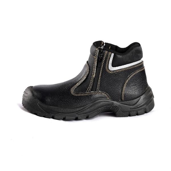 ODM Steel Plate LOGO Boots with Heat Resistant Function Breathable Mesh Lining Safety Shoes