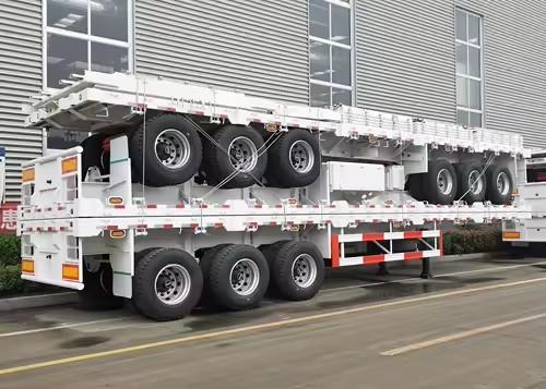 Customizable Flatbed Semi Trailer Truck With 6mm Floor Plate