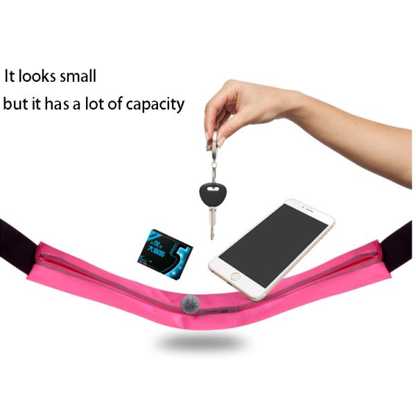 Outdoor running sports ultra-thin invisible mobile phone multi-functional fitness waterproof high stretch belt waist bag
