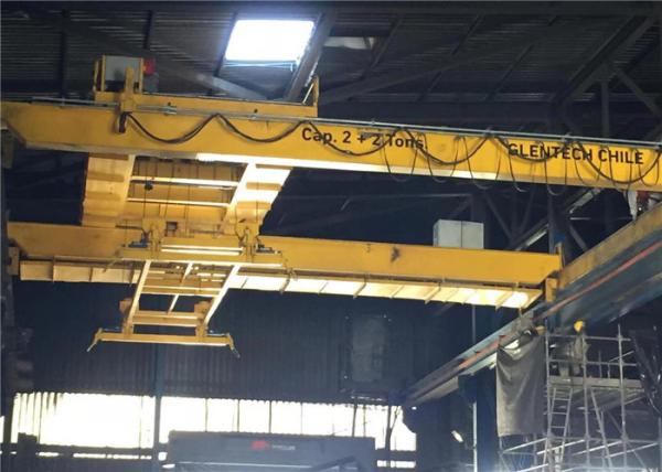 Long Life Double Girder Overhead Cranes , Electric Overhead Travelling Crane
