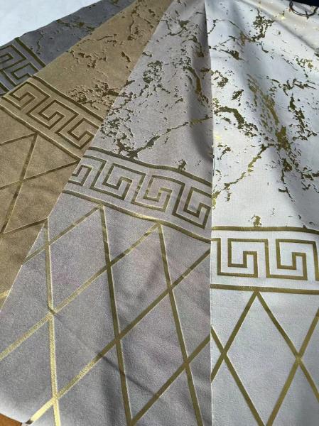 160-300gsm Foil Velvet Fabric Customized For Cushion Curtain