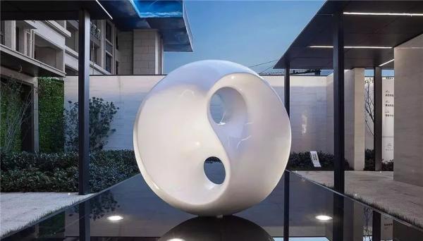 Mirror Metal Water Fountain Sculpture Pool Waterscape Stainless Steel Abstract Sculpture