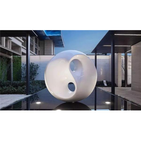 Mirror Metal Water Fountain Sculpture Pool Waterscape Stainless Steel Abstract Sculpture