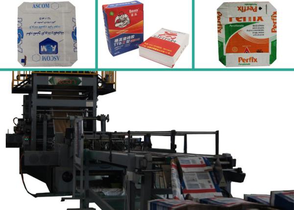 Gule automatique multi - l'étape a coupé le sac de papier de ciment faisant la machine avec l'entraînement servo