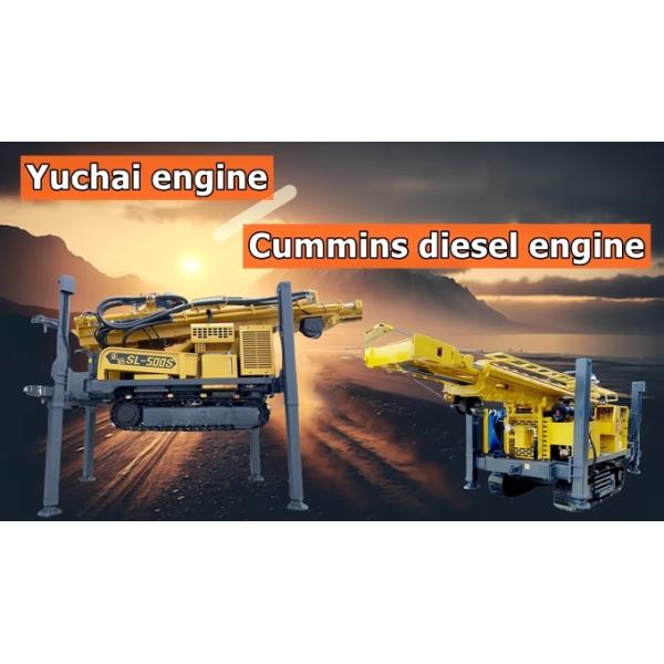 Hydraulic Mobile Water Well Drilling Rig Quick Setup Compact Transport