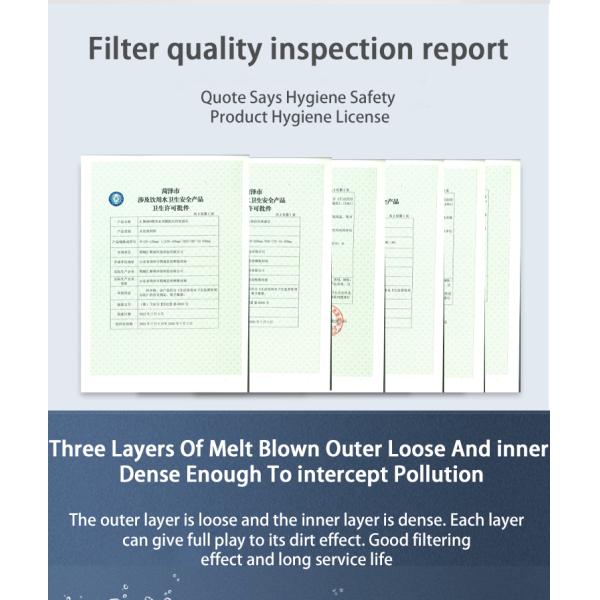 Домашние предварительные фильтрационные фильтрующие элементы с функцией удаления бактерий