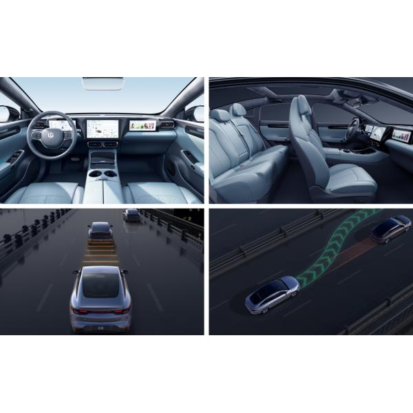 Место двери 5 привода 4 колеса седанов 2 500KM Leapmotor C01 электрическое с панорамной крышей с окошком