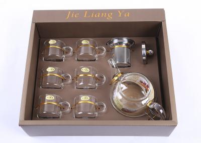 Professional Loose Tea Gift Sets Borosilicate Glass Tea Infuser Teapot 500ML Kattle