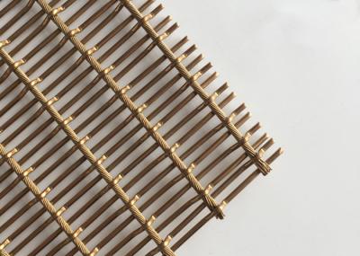 Revestimento de bronze de Mesh Fabric PVD do metal flexível da cor para cobertas de parede