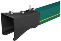 Powerail Enclosed Conductor Rails System , Green PVC 35A to 240A