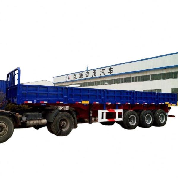 Sturdy AOTONG Cargo Board Semi Trailer with Side Tailgate and Durable Mechanical Parts