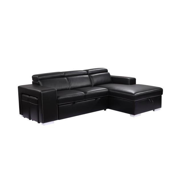 OEM/ODM Furniture Manufacturer hot sale high quality luxury leather sofa set living room Pull out Sofa bed