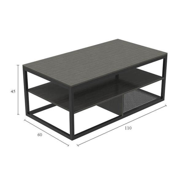 Modern Industrial Design Coffee Table, Black Coffee Table, Coffee Table For Living Room, XLCT51BB