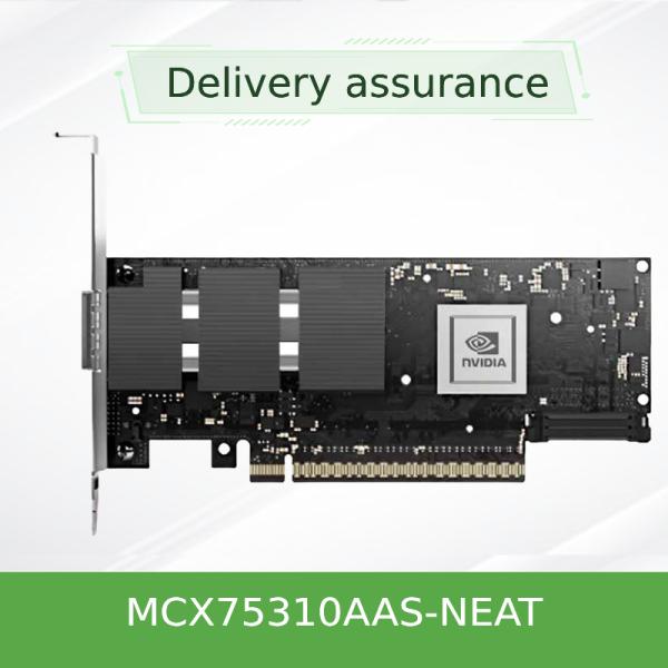 NVIDIA ConnectX-7 MCX75310AAS-NEAT Dual-Port 400Gb/s InfiniBand & Ethernet Smart Adapter – PCIe 5.0 x16, NDR