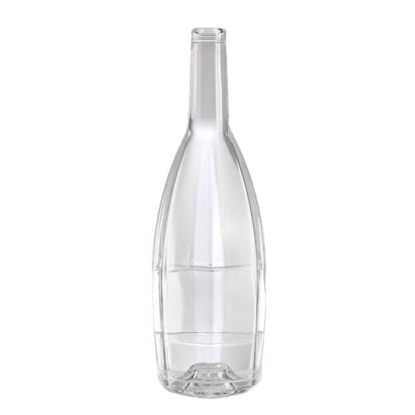 Clear Evian Mineral Water Glass Bottle 350ml 500ml 750ml with Hot Stamping Cap and Wine