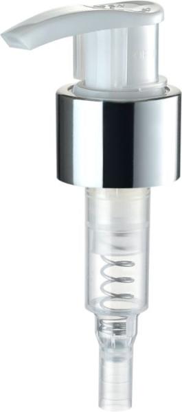 Alumina Plastic Lotion Pumps With A Lock Clip 1.2ml Dosage OEM