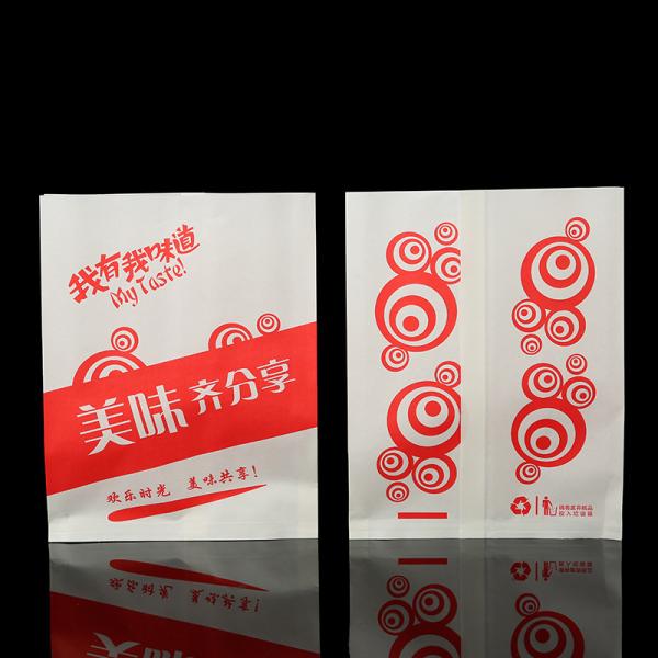 Нефтяной прочный пищевой класс Bbq Kraft Paper Bag с собственным логотипом