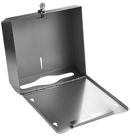 Stainless Steel Wall Mounted Towel Dispenser Lockable For Office Building