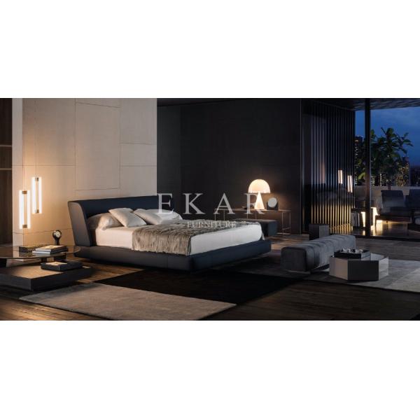 Bed Design Furniture Wooden Fabric 1.8M Bed ZZ-BD001