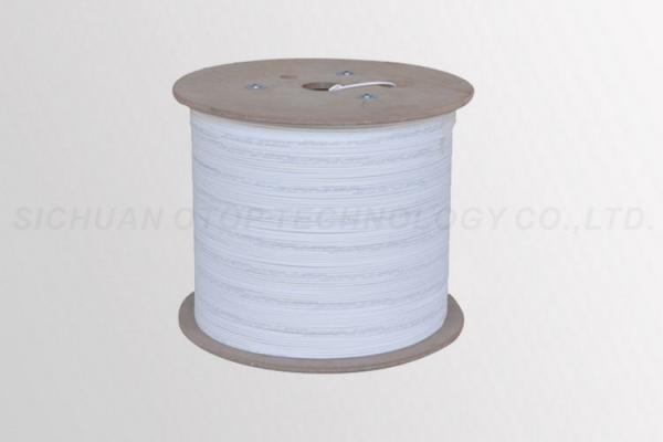White Optical Cable Wire PVC / LZSH Jacket Material OTOP / OEM Accepted