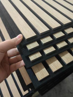 11 mm 13 mm 21 mm bois insonorisé coupe-coupe en chêne naturel acoustique panneaux muraux en bois ardois