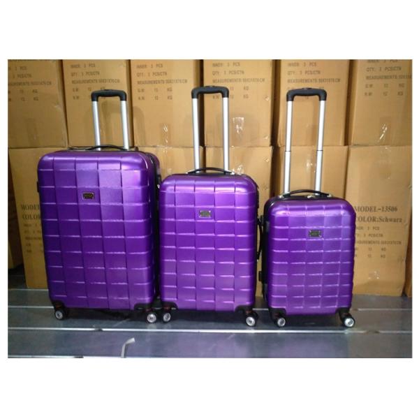 2 Zippers Oxford Cloth Plastic Handle Luggage Set 24 28 Inch For Raining Snowing Day