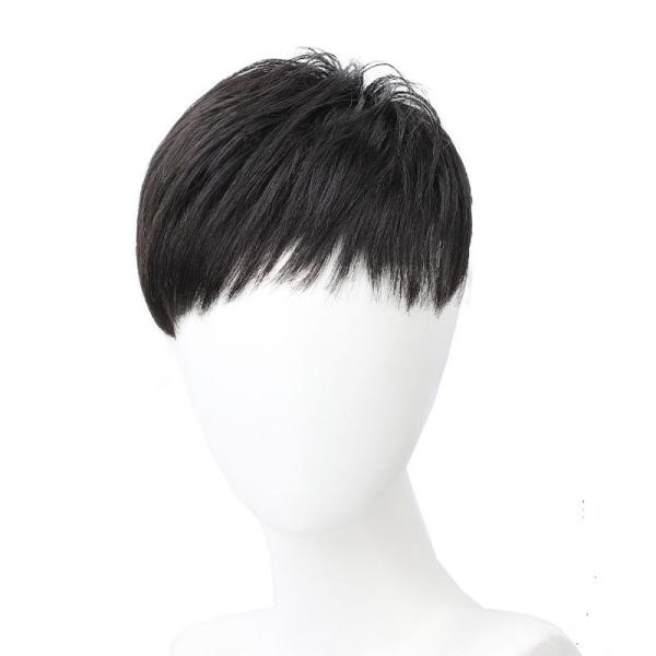 Soft and Shiny Hair Replacement System Toupee Hairpiece Lace Wigs for Men's Hair