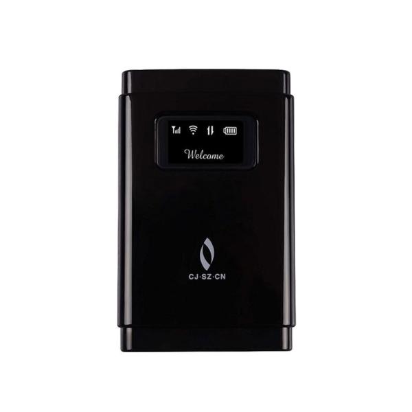 Black 4G Travel Router , Lte Mobile Hotspot Router Partner With SIM Card Slot